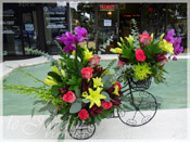 Three-Wheeler Fantasy Floral Arrangement